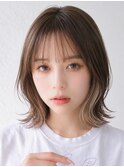 大人ミディアム　白髪ぼかし　脱白髪染めハイライト40代50代60代