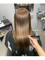 エマヘアープラス(Emma hair plus) 髪質改善カラー|艶感ベージュ