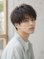 MEN'S salon Rue de noel メンズカット/パーマ/眉毛【ルード ノエル】&nbsp;Men's_ミディアムショート_ニュアンスパーマ_束感
