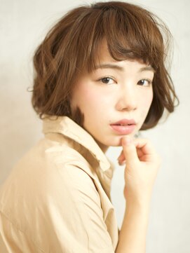 ベック ヘアサロン(BEKKU hair salon) クラシカルミルクティーカラーのフラフィースタイル[髪質改善]