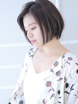 ジアン バイ ミルボン NU茶屋町+(GIEN by milbon)&nbsp;エアリー前下がりショートはセンターパートで色気をプラス