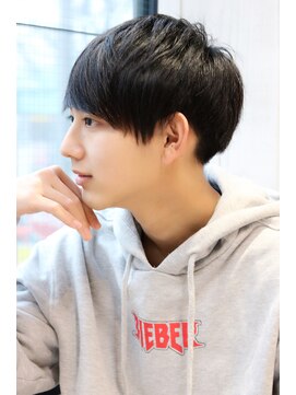 ネイビー(NAVY) サラサラマッシュ キレイなフォルムはカットでつくる 2ブロック