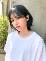 ヘアサロンエム 渋谷店(HAIR SALON M) デザインカラー/厚めバング/ローライト/スリークボブ