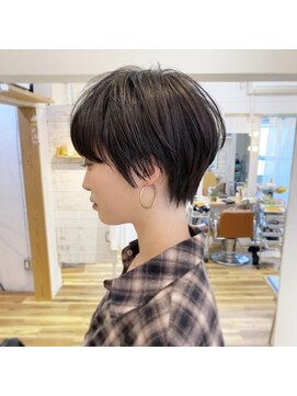 レンク(LENC) Coast.ベリーショート×暗めアッシュ×グレージュ