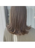 切りっぱなしロブ×グレージュ