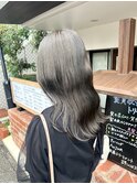 暗髪エメラルドカーキグレージュ