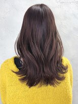 アルバム 渋谷パルコ(ALBUM)&nbsp;ピンクブラウン_外ハネボブセクションカラー_ba388122