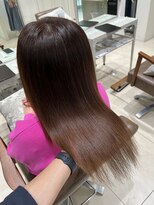 フォルテ 横浜店(FORTE)&nbsp;ミディアムヘア、ショコラベージュ、ボブルフ、ベビーバング