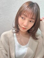 ロンドプランタン 恵比寿(Lond Printemps)&nbsp;顔周りレイヤー切りっぱなしミディショコラアッシュ【中居】