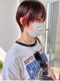 インナーカラーショコラアッシュヘルシースタイル波巻きぎゃう