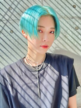 マックス フォー ヘアー(MAX FOR HAIR) 【デザインカラー】ハンサムショート×ペールブルー◎