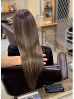 ヘアカロン(Hair CALON) 【髪質改善】シナジートリートメントカラーブラウンカラー