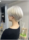 ハイトーンショート/ホワイトカラー/京都三条河原町/髪質改善