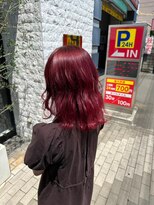 アース 泉中央店(HAIR&MAKE EARTH) ワインレッド