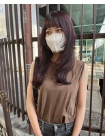 フレームプラス 御堂筋難波店(FRAME +)&nbsp;重めバング　ロングウルフ