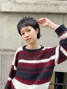 レスピア 銀座中央通り店(Respia) ウルフパーマ×ショートバング【銀座/有楽町】30代40代50代