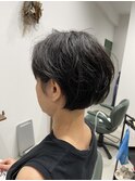 パーマ風ショートボブ