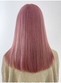 イメチェン秋色ピンクグレープフルーツピンクヘアー_ba475433