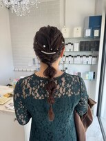 ビューティーサロン クロス(CROSS)&nbsp;お呼ばれヘア／編みおろし／結婚式ヘア／アレンジ