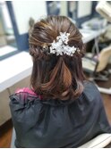 【煌】ヘアーセット♪編み込みハーフアップ♪