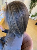 白髪ぼかしハイライト