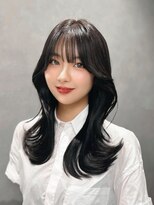 ニトバイアンキシム(nit by ahnkism)&nbsp;韓国風レイヤーカット顔まわりくびれオルチャン堀江