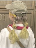 magiyhair/下北沢/西部笑/ハイトーン×イエローねじねじ