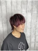 【ダブルカラー】【ウルフカット】【ショートヘア】【ブリーチ】