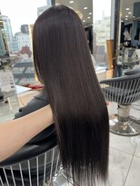 ラピス 渋谷本店(Lapis)&nbsp;ココアブラウン/髪質改善/艶髪ストレート/韓国風/ブリーチなし