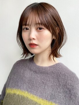 セイドット リー(Say. Ree) say.ボブミニボブくびれボブレイヤーボブダークレッド暗めカラー