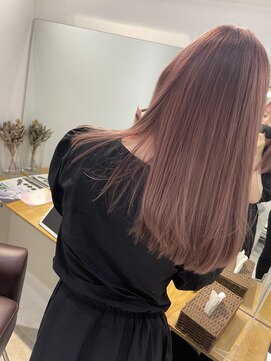 リアン(Lien) ペールピンク大宮/ダブルカラー/ブリーチ/ピンクカラー/髪質改善