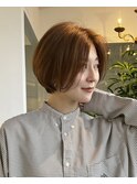 前髪長めのあごラインハンサムショートボブ白金目黒