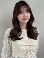 ザックラフィネ(ZACC raffine)&nbsp;顔まわりカット/前髪カット/くびれヘア/ココアブラウン/レイヤー