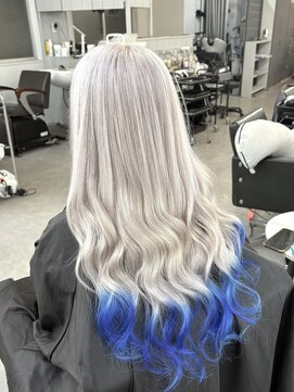 シェイロ(Cielro) 【ホワイト×裾ブルー】SAKI