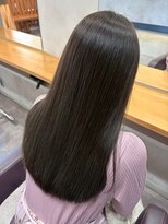 オレンジペコ(orange peco)&nbsp;透明感カラー アッシュブラウン 前髪カット 髪質改善 艶髪 20代