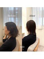 ナル(Na Ru.)&nbsp;驚きのツヤ感◎美髪矯正Before→After