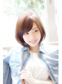 大人可愛いひし形ショート/バタフライカット/ハッシュボブ1