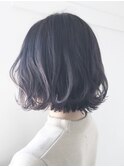 パープルネイビーグレー_くびれセミディエッジショート_ba106611