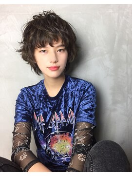 ヘアメイク コムハース 調布(hair make COMHEARES) ネオウルフボブ×アッシュグレー
