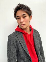 【Un ami梅村】やりすぎない王道、細束アップバング☆