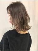 グレージュレイヤーカット_アッシュブラウンネオウルフ_ba272662