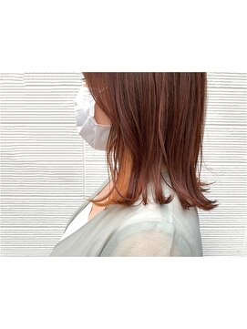 ミー(mii) オレンジブラウンカラー×インナーカラー