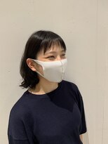 サルファ ヘアデザイン 名古屋 丸の内(S.ALPHA HAIR DESIGN)&nbsp;オン眉×暗色カラー