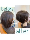 骨格矯正◎丸み大人ショート♪