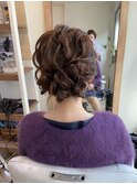 ロングシニヨンアレンジ袴、卒業式に【ヘアセット/立川/立川南】