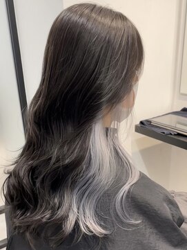 ツキ 横浜店(tuki) ケアブリーチハイトーンカラーインナーカラーイヤリングカラー