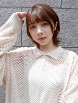 シュシュ(shushu) 耳掛け外ハネボブ/オリーブベージュ【有海一生】/髪質改善
