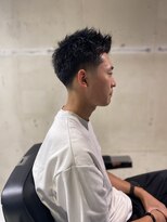 フランクスバーバーザスタンド(Frank’s barber the stand)&nbsp;無造作アップバングテーパーフェードE