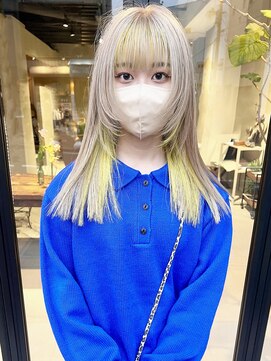 ヘアー アイス ルーチェ(HAIR ICI LUCE) ハイトーンのインナーカラー