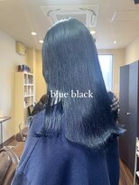 シオ ヘアー デザイン(Sio. hair design)&nbsp;暗髪カラー人気No.1 BLUE BLACK